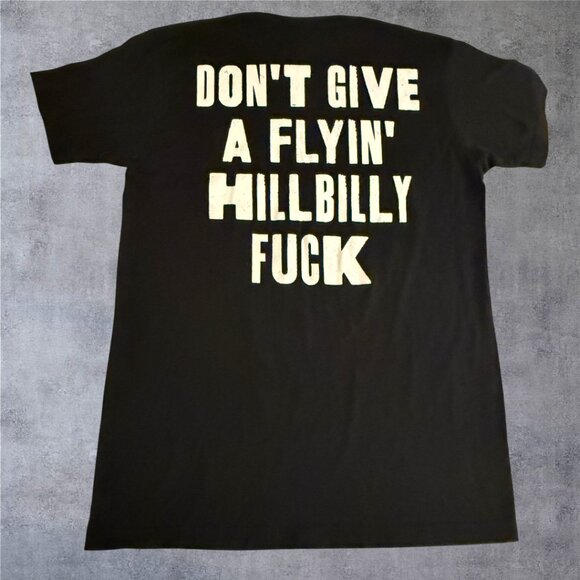 RARE Kid Rock Hillbilly Don't Give a Black Short Sleeve T Shirt Sz Medium - Picture 3 of 5